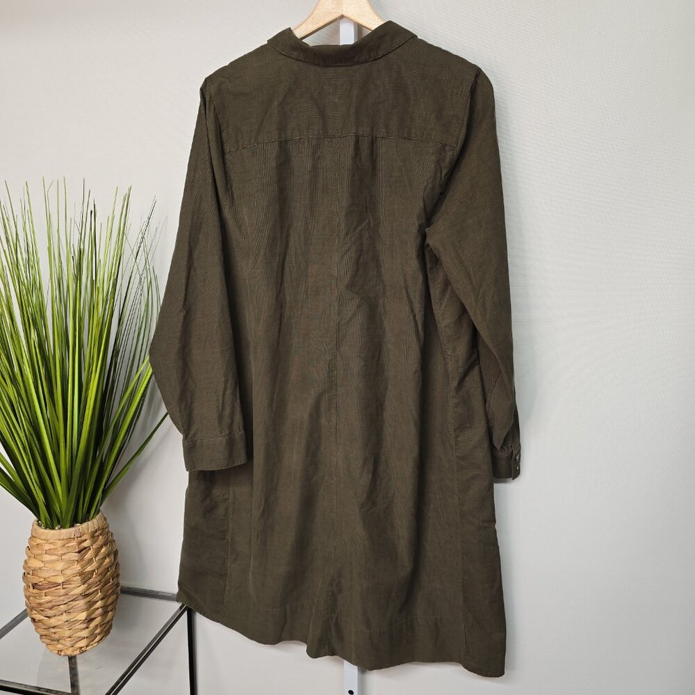 NWT J.Jill Soft-Corduroy Shirt Dress Medium - Picture 5 of 8
